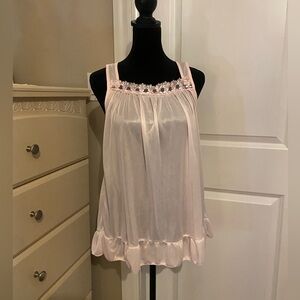 Pink Lace Trim Sleepwear